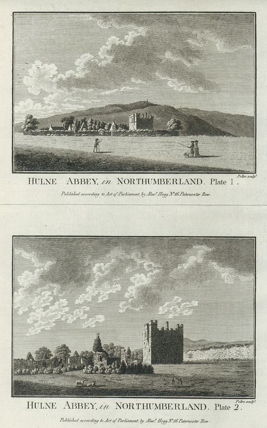 Northumberland, Hulne Abbey, 1786