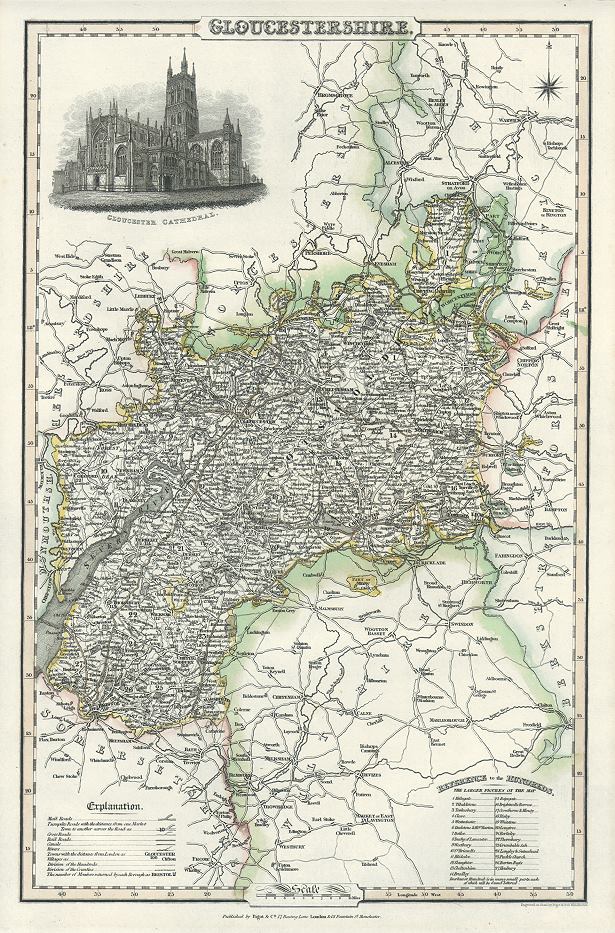 Gloucestershire, Pigot, 1832