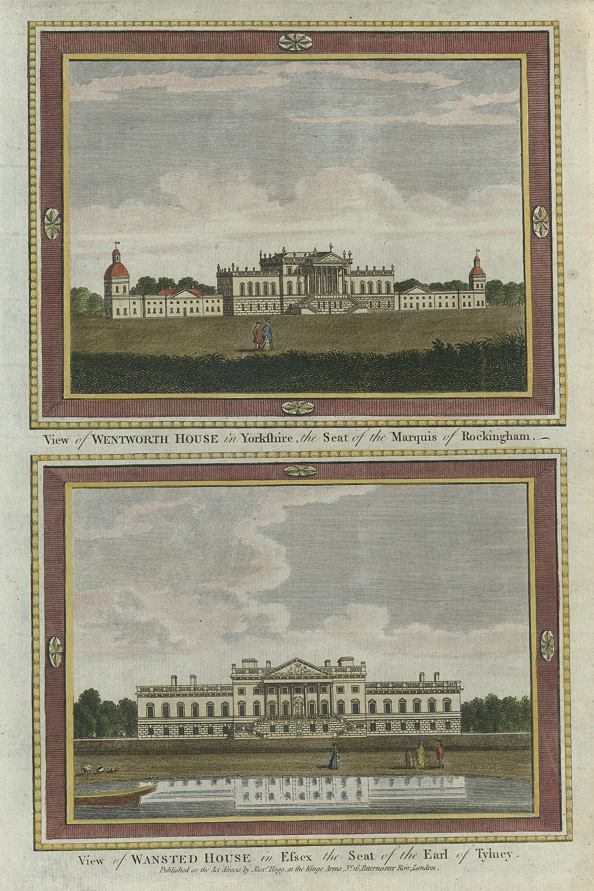 Yorkshire - Wentworth House & Essex - Wansted House, 1784