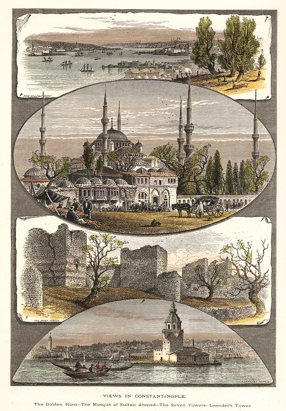 Turkey, Istanbul, views in Constantinople, 1875