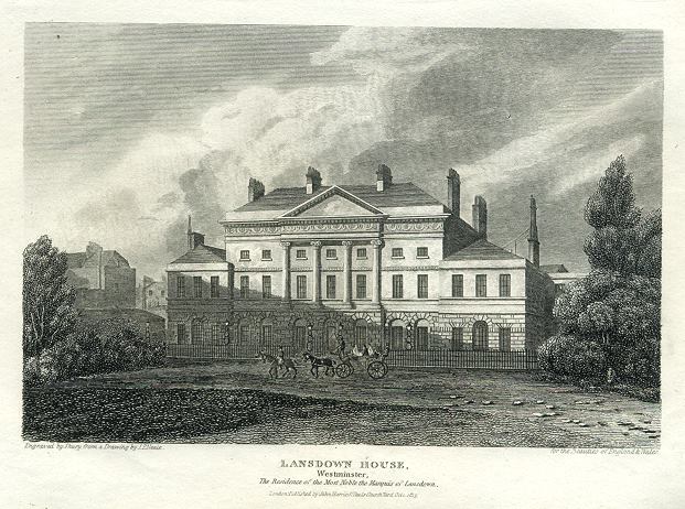 London, Lansdown House, Westminster, 1815