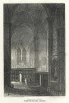 London, Westminster Abbey interior, 1816