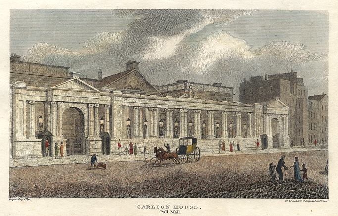 London, Carlton House, Pall Mall, 1810