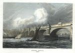 London, Strand Bridge, 1816