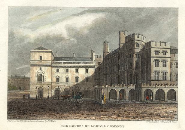 London, Old Houses of Lords & Commons, 1815