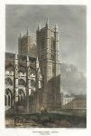 London, Westminster Abbey Western Tower, 1815