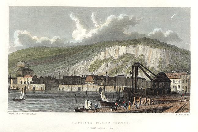 Kent, Landing Place at Dover, Westall, 1830