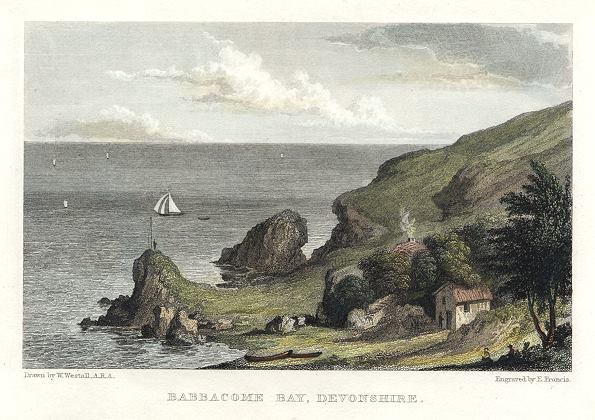 Devon, Babbacombe Bay, Westall, 1830