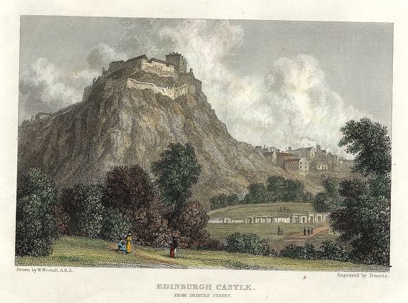 Scotland, Edinburgh Castle, 1830