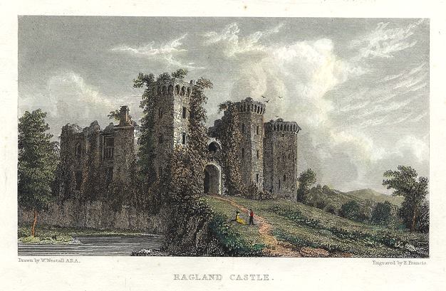 Wales, Ragland Castle, 1830