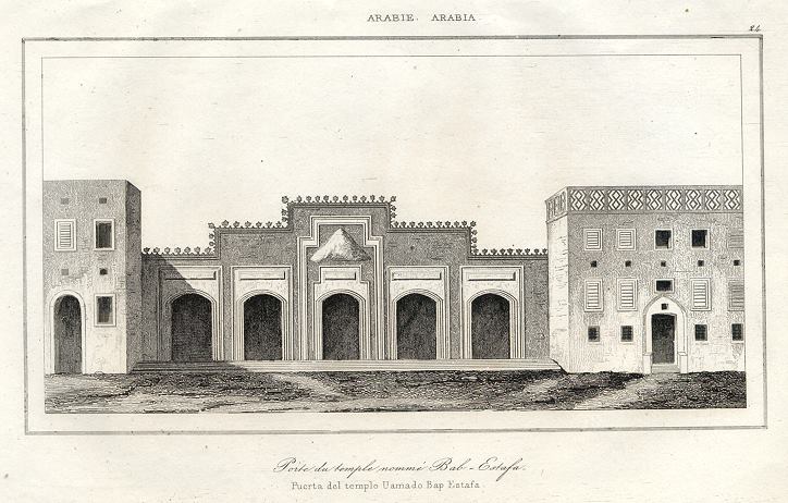 Arabia, temple du nomme Bap-Estafa, 1843