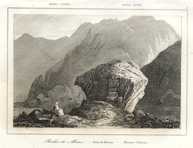 Sinai, Rock of Moses, 1843