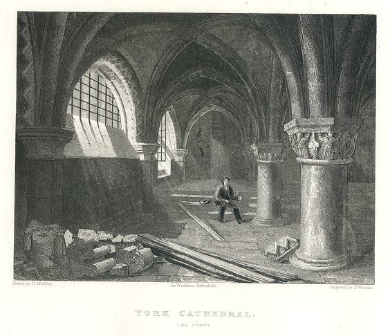 York Cathedral Crypt, 1837