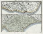 Kent, route map, 1824