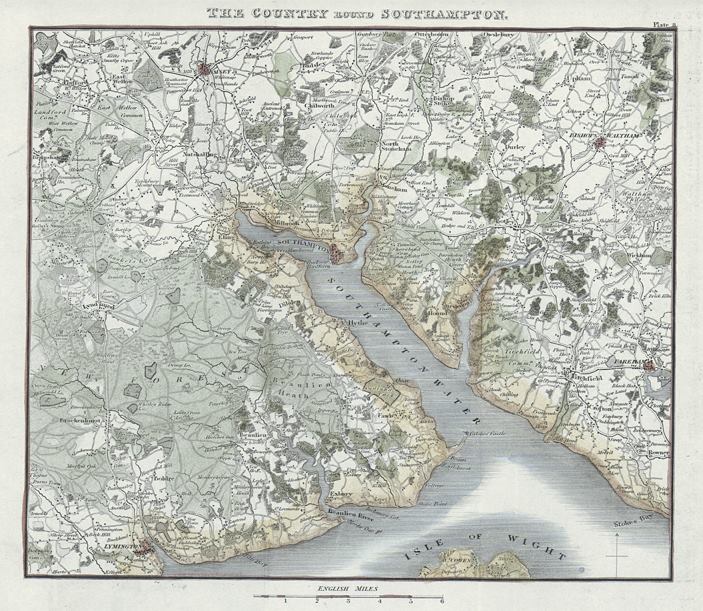 Hampshire, Southampton & vicinity, 1824