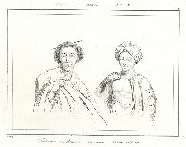 Arabia, costumes of Musa, 1843