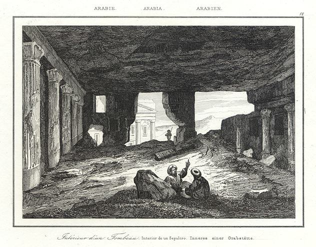 Arabia, Interior of a Tomb, 1843