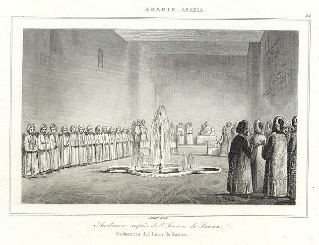 Arabia, Audience with the Iman of Sanaa, 1843