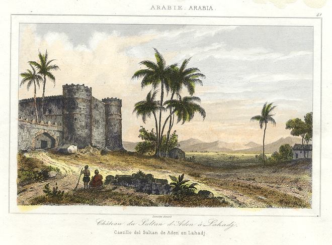 Arabia, Castle of the Sultan of Aden, 1843