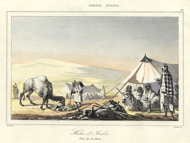 Arabia, Arabs' camp, 1843