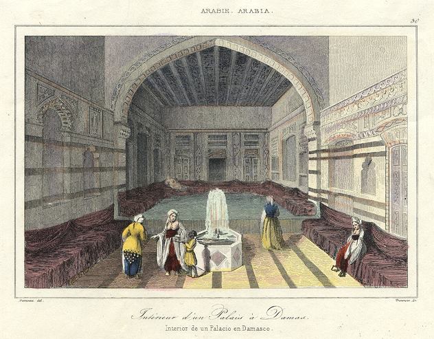 Syria, Palace in Damascus, 1843