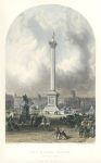 London, Trafalgar Square & Nelson's Column, 1850