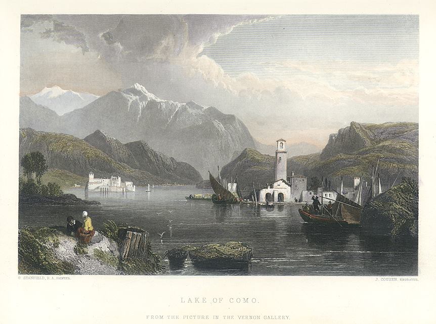 Italy, Lake Como, 1850