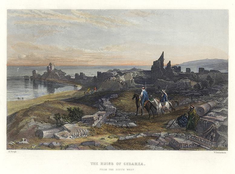 Israel, Ruins of Cesarea, 1850