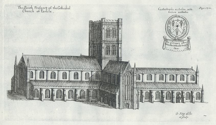 Cumberland, Carlisle Cathedral, Daniel King, 1673 / 1718