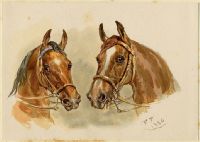 Horses heads, 1884