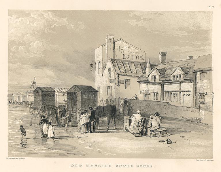 Lancashire, Liverpool, Old Mansion on the North Shore, 1843