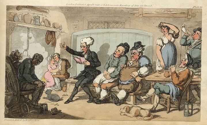 Dr. Syntax  Recounts his Tour, Ackermann aquatint, 1813