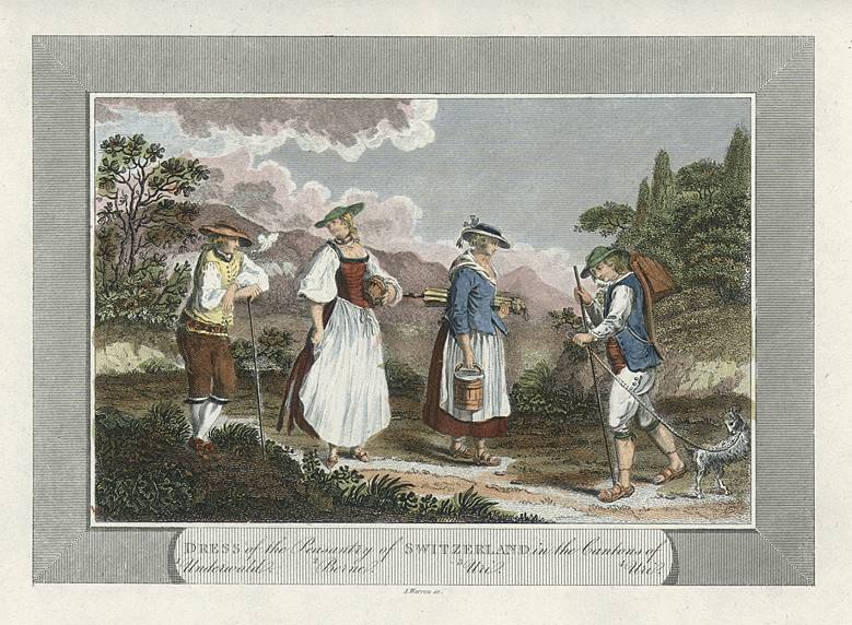 Switzerland, Costume of the Peasantry, 1806