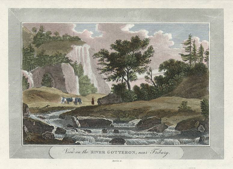 Switzerland, River near Fribourg, 1806