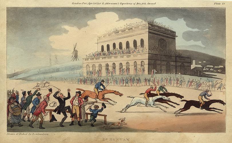 Doctor Syntax Loses his money on the Race Ground at York, 1813