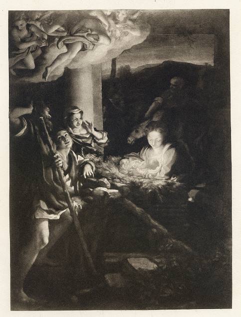 Adoration of the Shepherds, Correggio, photogravure, 1895