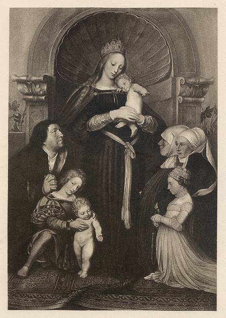 The Meier Madonna, Hans Holbein, photogravure, 1895