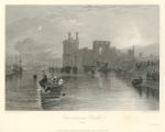 Wales, Carnarvon Castle, 1838