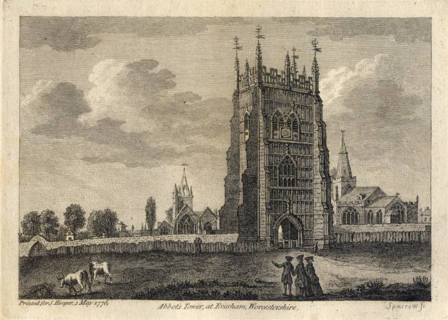 Worcestershire, Abbot's Tower at Evesham, 1786