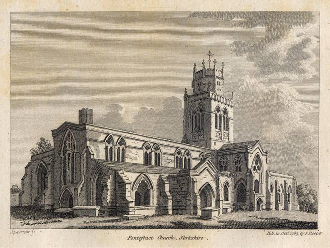 Yorkshire, Pontefract Church, 1786