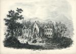 Monmouthshire, Tintern Abbey, stone lithograph by Calvert, 1822