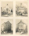 Lancashire, Liverpool, four churches, 1843