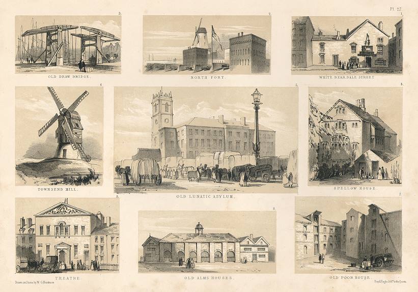 Lancashire, Liverpool, various scenes, 1843