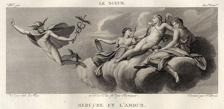 Mercurie et L'Amour, by Eustache Le Sueur, 1814