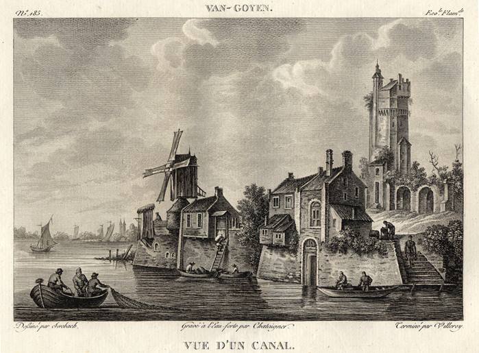 Vue d'un Canal, by Jan Van Goyen, 1814