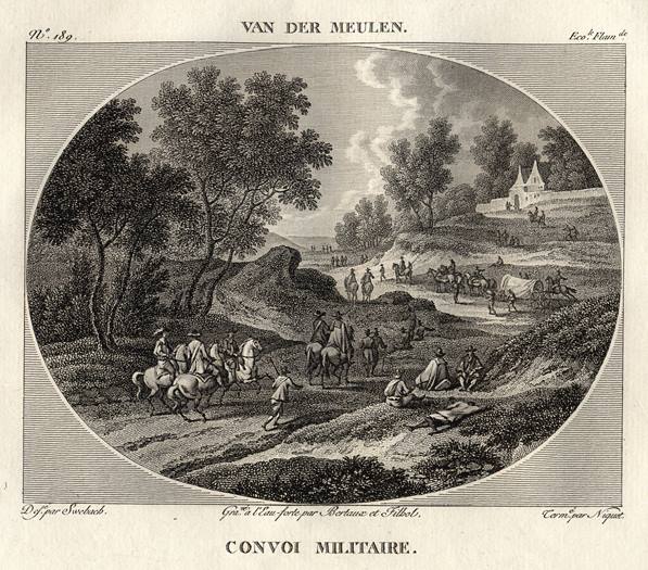 Convoi Militaire, by Van Der Meulen, 1814