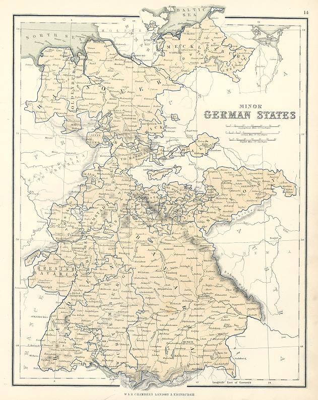 Minor German States (Germany), 1855
