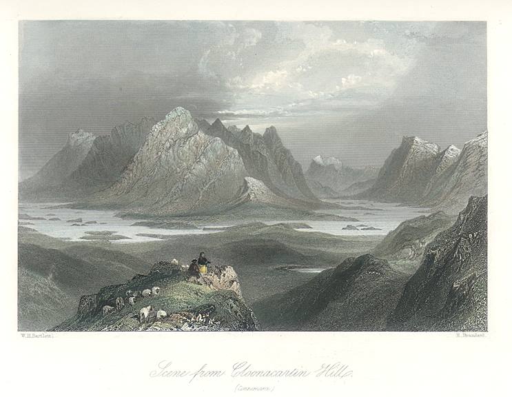 Ireland, Scene from Cloonacartin Hill (Connemara), 1841