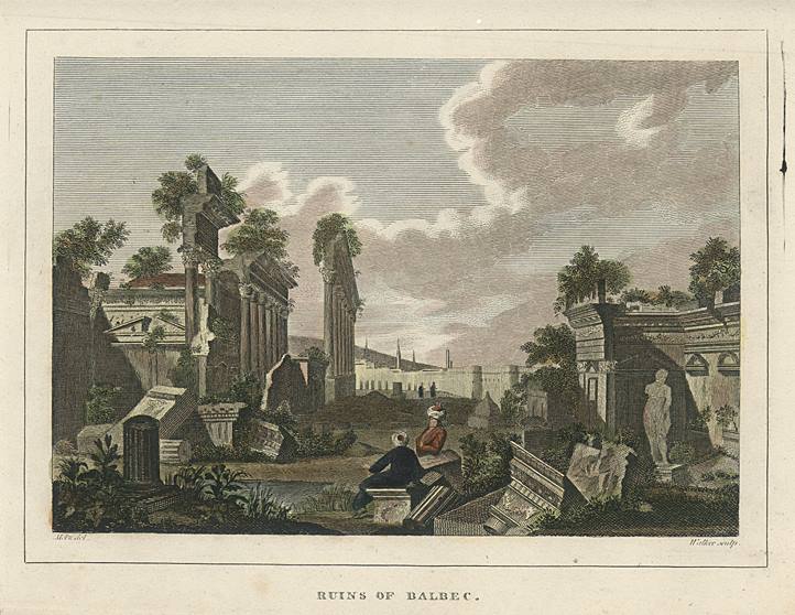 Lebanon, Baalbec Ruins, 1820