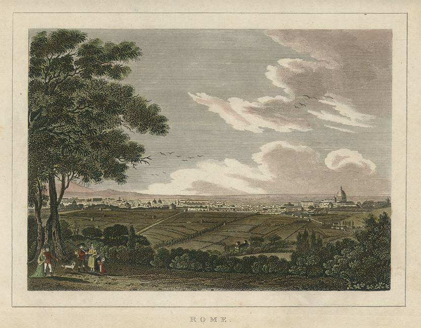 Italy, Rome view, 1820